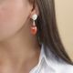 Post earrings olives "Terra Cotta" - Nature Bijoux