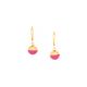 LOUNA pink mini hoop earrings - Olivolga Bijoux