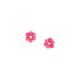 FLORES boucles d'oreilles puces fleur (rose) - Olivolga Bijoux
