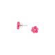 FLORES flower stud earrings (pink) - Olivolga Bijoux
