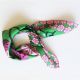 Silk scarf Alice vert - Les belles vagabondes