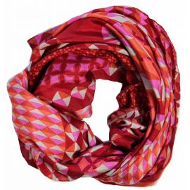 Silk scarf Metropolis Fuchsia - Les belles vagabondes