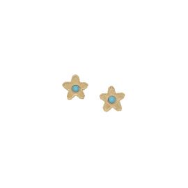 MAKO turquoise star stud earrings - Olivolga Bijoux