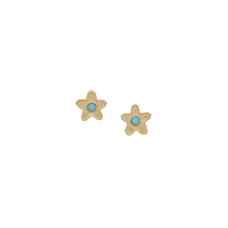 MAKO boucles d'oreilles puces étoile turquoise