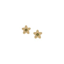MAKO green star stud earrings - Olivolga Bijoux