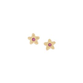 MAKO boucles d'oreilles puces étoiles roses - Olivolga Bijoux