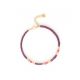 KUTA adjustable bracelet purple & pink - Olivolga Bijoux