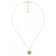 POLKA green polka dot pendant necklace - Olivolga Bijoux