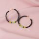 KUTA yellow and green hoop earrings - Olivolga Bijoux