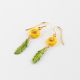pendant earrings dandelion & leaf - Poésie - Nach