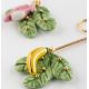 Boucles d'oreilles feuilles de bananier pendantes - Nach