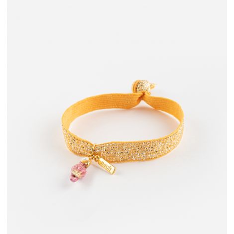 Pink cockatoo twistband bracelet