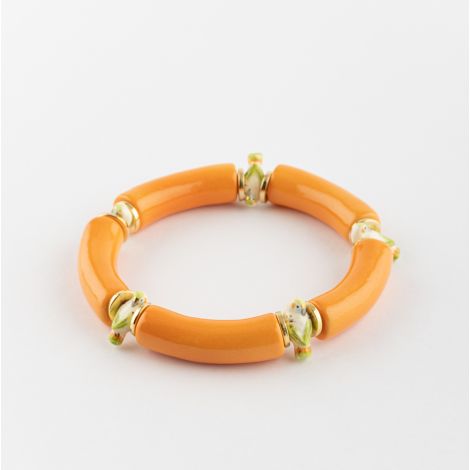 Bracelet perle Perruche Orange