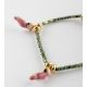 pink cockatoo hematite beads bacelet - Nach