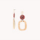 Post earrings with natural ring "Calvi" - Nature Bijoux