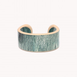 Green rigid bracelet "Kapaya" - Nature Bijoux