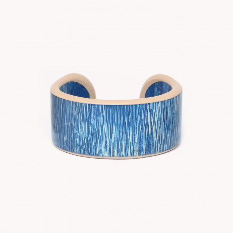 Blue rigid bracelet "Kapaya"