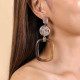 Post earrings with robles ring "Calvi" - Nature Bijoux