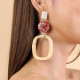 Post earrings with natural ring "Calvi" - Nature Bijoux