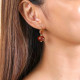 Boucles d'oreilles dormeuses agate marron "Pebbles" - Nature Bijoux
