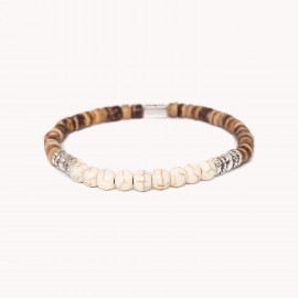 Stretch howlite bracelet "Rococo" - Nature Bijoux