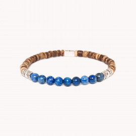 Bracelet extensible lapis lazuli "Rococo" - Nature Bijoux