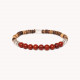 Bracelet extensible jaspe rouge "Rococo" - Nature Bijoux