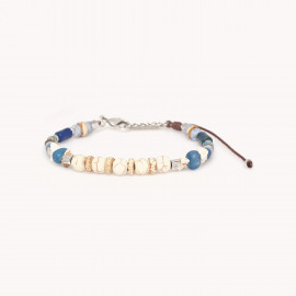 Howlite/lapiz bracelet "Sauvage" - Nature Bijoux