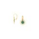 LILY Simple flower french hooks - green "Les Inseparables" - Franck Herval