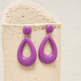 Purple Flavy earrings - Feeka