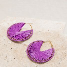 Aniela purple earrings - Feeka