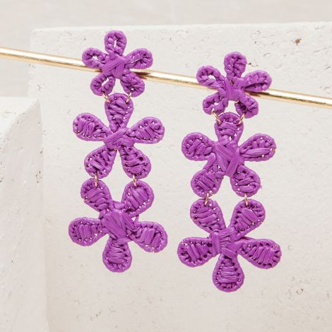 Purple Maelie earrings