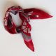 Silk scarf TahitiFull red - Les belles vagabondes