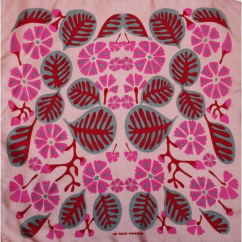 Silk scarf Tahiti pink