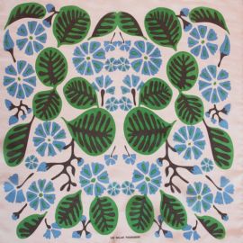 Mini Foulard Soie Tahiti vert - Les belles vagabondes