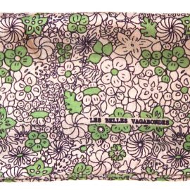 Mini Foulard Soie Summer vert - Les belles vagabondes
