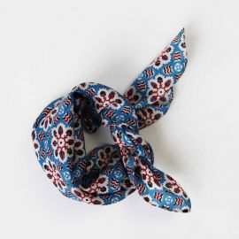 Silk scarf Marrakech Blue - Les belles vagabondes
