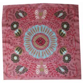 Silk scarf Marushka pink - Les belles vagabondes