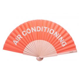 eventail orange "AIR CONDITIONNING" - Fisura