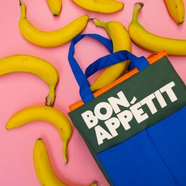 Bon Appetit Blue lunch Bag - Helio Ferretti