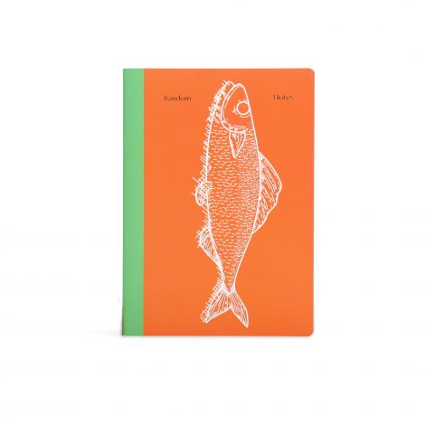 Orange fish note book
