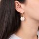 Asymmetrical “ROXIE” baroque beryl hoop earrings - Rosekafé