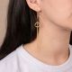 INDIRA asymmetrical hoop earrings - Rosekafé