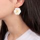 INDIRA asymmetrical hoop earrings - Rosekafé
