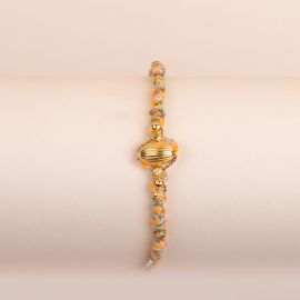 Light orange “ILA” woven bracelet - Rosekafé