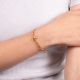 Golden “ILA” woven bracelet - Rosekafé