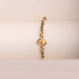 Black “ILA” woven bracelet - Rosekafé