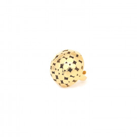 Half ball ring (golden) "Disco" - Ori Tao