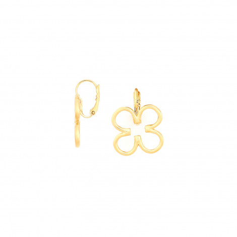 French hook clover earrings (golden) "Clover"