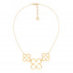 3 clovers necklace (golden) "Clover" - Ori Tao